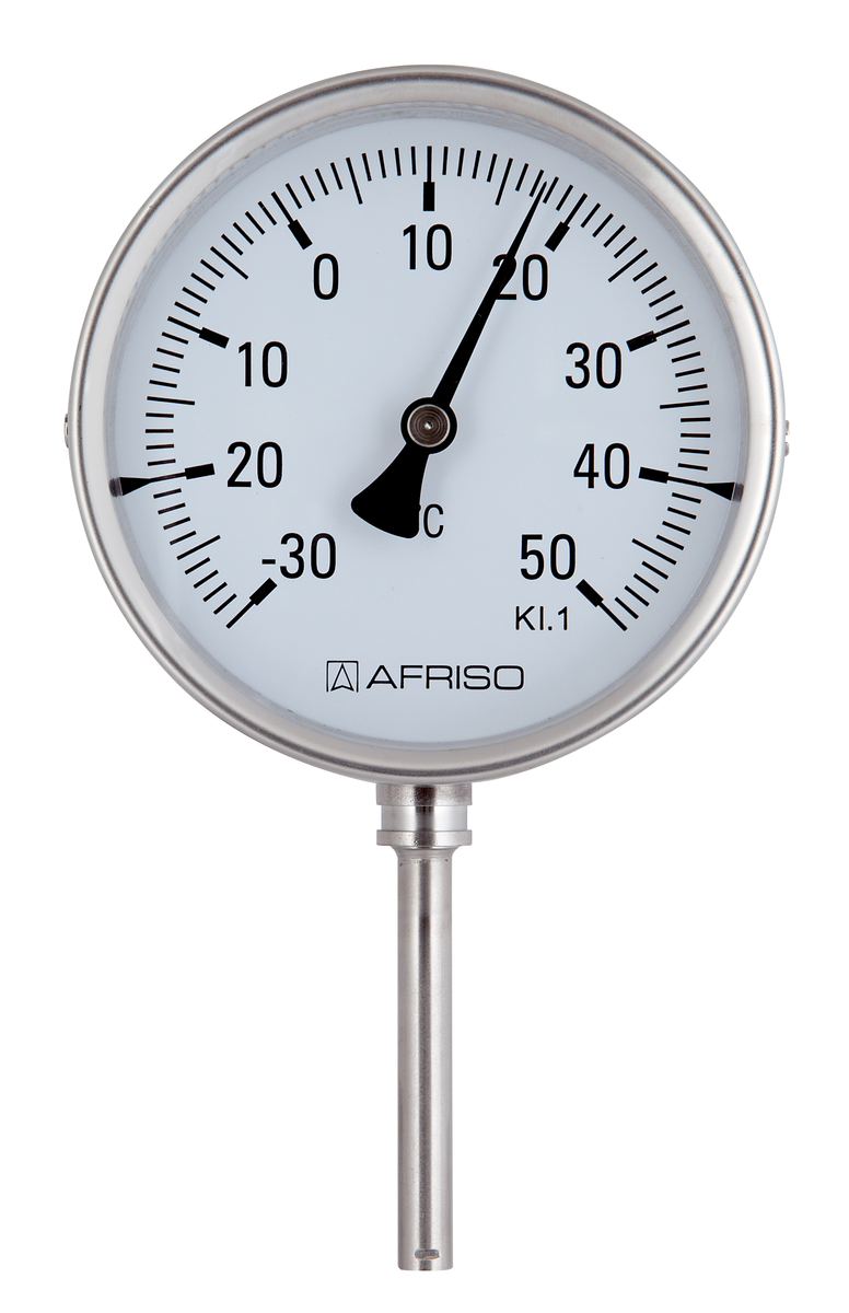Bimetall- Thermometer Zeigerthermometer 0°C bis 120°C Tauchhülse 1/2
