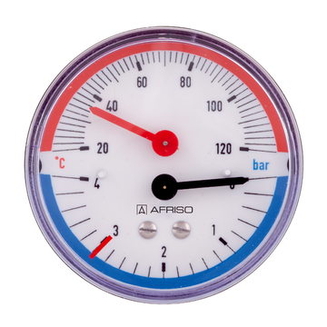 AFRISO Thermo-Manometer TM 63 20/120C 0/4bar G1/2B axial mit Ventil/Adapter VOR 16440 16490 object_image_56072imagemain_dech