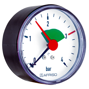 Sanicomfort Heizungsmanometer 3/8 0-4 Bar Anschluss unten