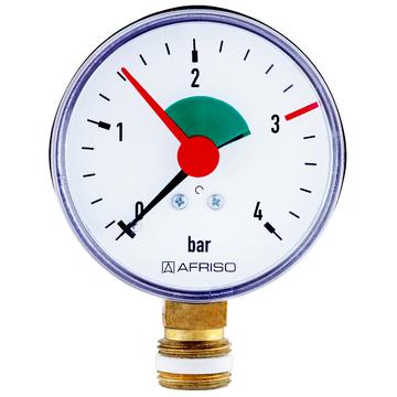 Rohrfeder-Manometer für Heizung/Sanitär Industrie - Radial, DN15 online  kaufen